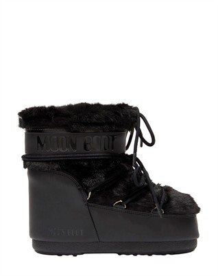 Icon Low Faux Fur Støvler - Black